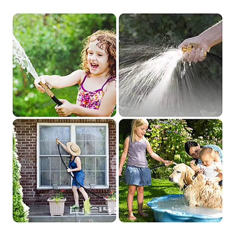 Expandable Garden Hose with Brass Connectors
