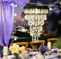 6-Tier Solar Crystal Hanging Chandelier