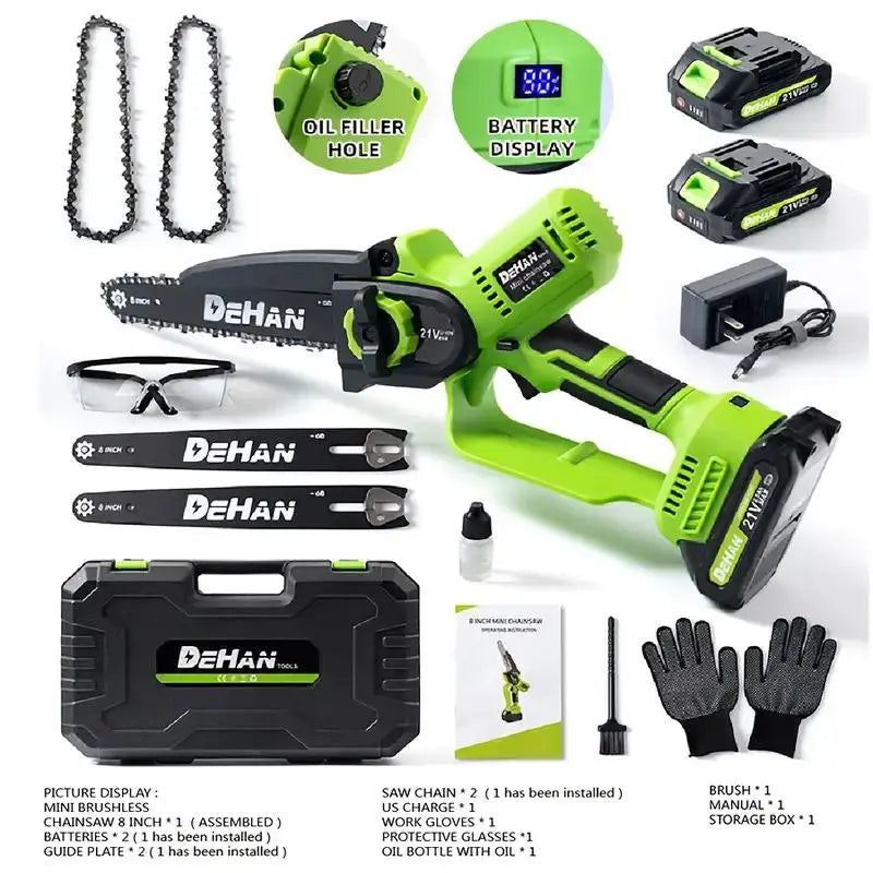 Multi-Size Mini Chainsaw Kit for Trimming
