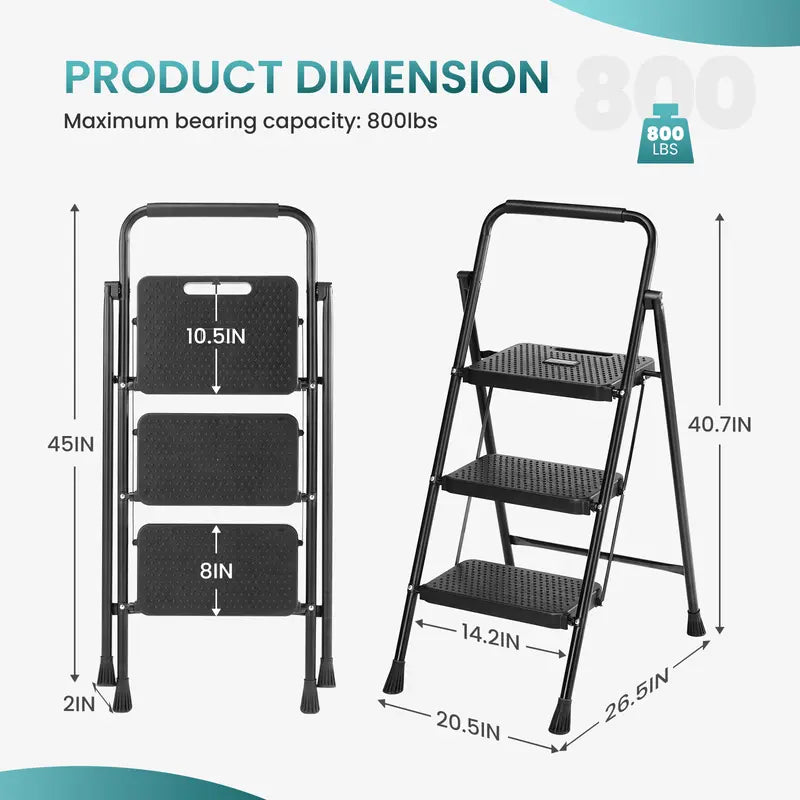 800lbs Capacity Portable Step Stool