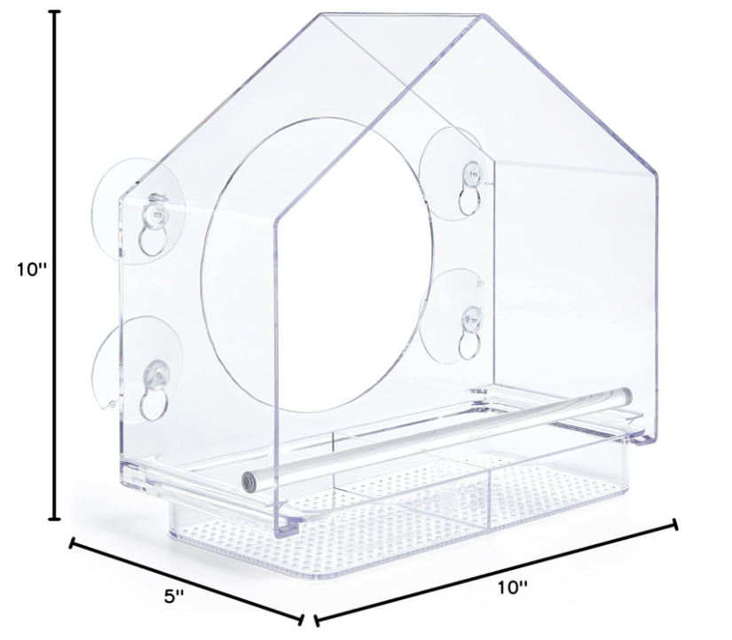 Weatherproof Clear Bird Watching Feeder