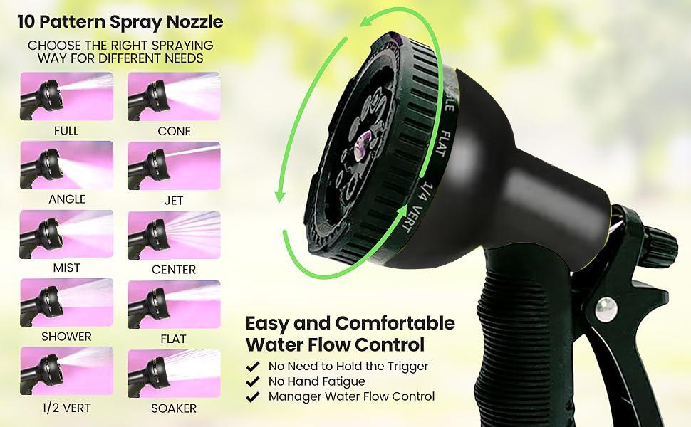 Expandable Garden Hose with Brass Connectors