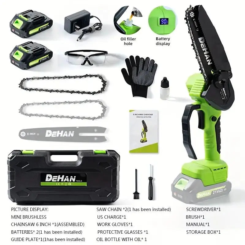 Multi-Size Mini Chainsaw Kit for Trimming