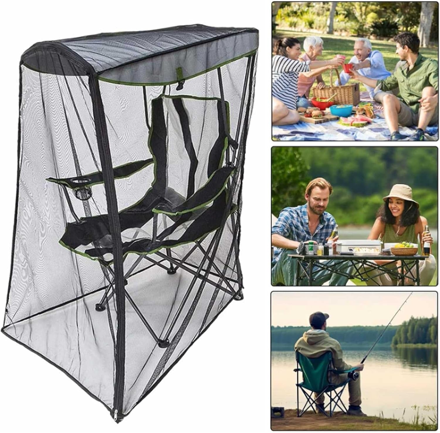 Outdoor Chair Mosquito Net Canopy