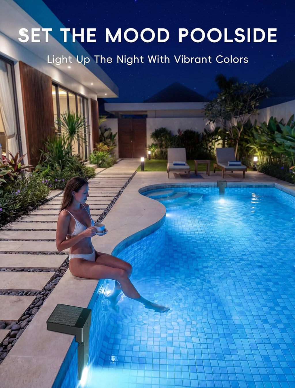 Solar RGB LED Underwater Pool Light