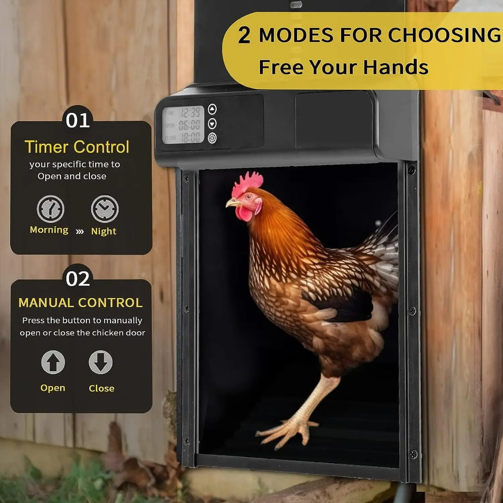 Weatherproof Predator-Resistant Coop Door