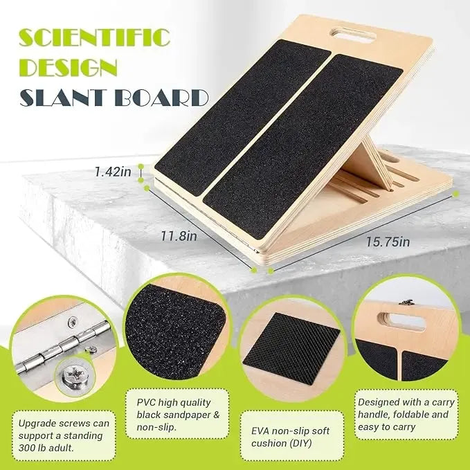 Portable Incline Board for Leg Exercise