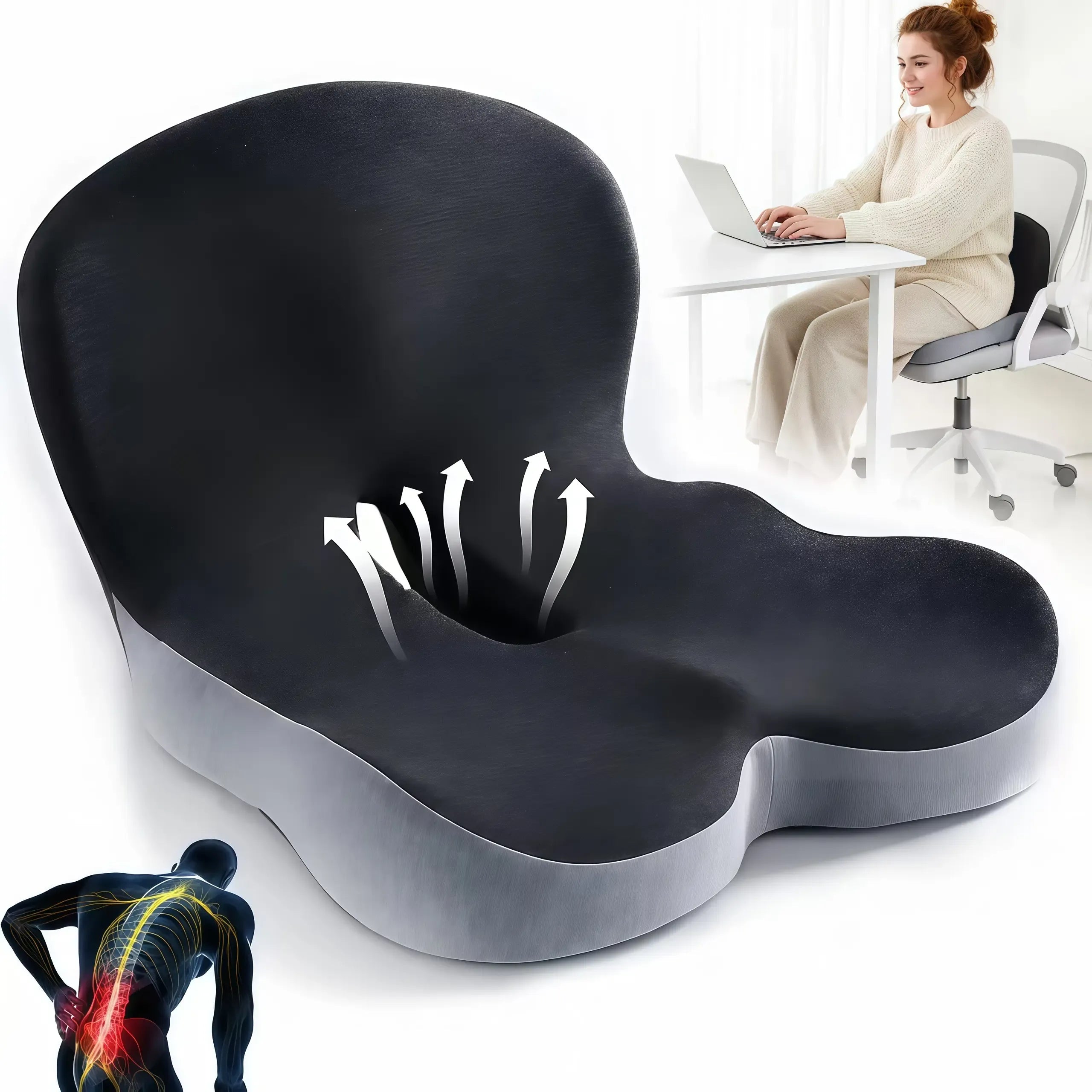 Back Support Cushion for Car & Office