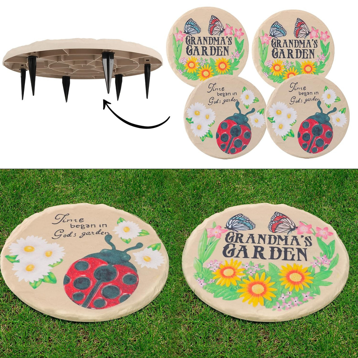 Weatherproof Garden Walkway Stepping Stones