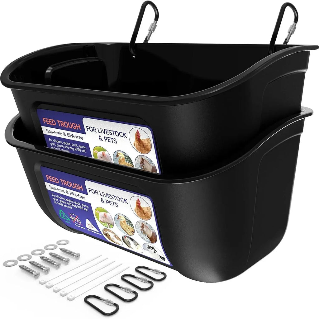 4 Pack Livestock Feeder & Waterer