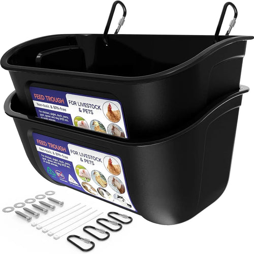 4 Pack Livestock Feeder & Waterer