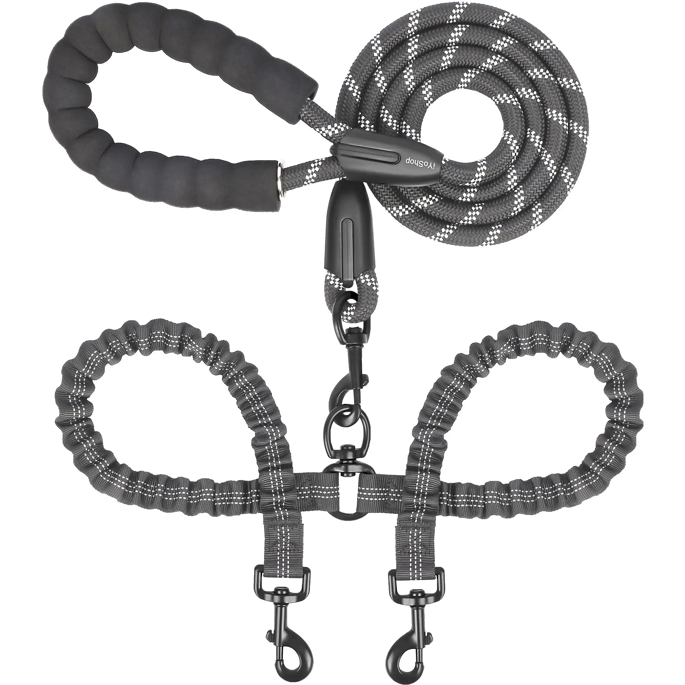 360° Swivel Dual Dog Leash