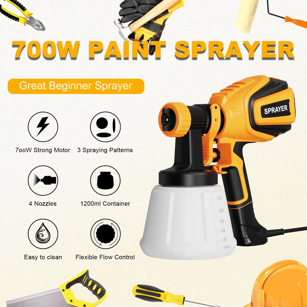 700W HVLP Electric Paint Sprayer