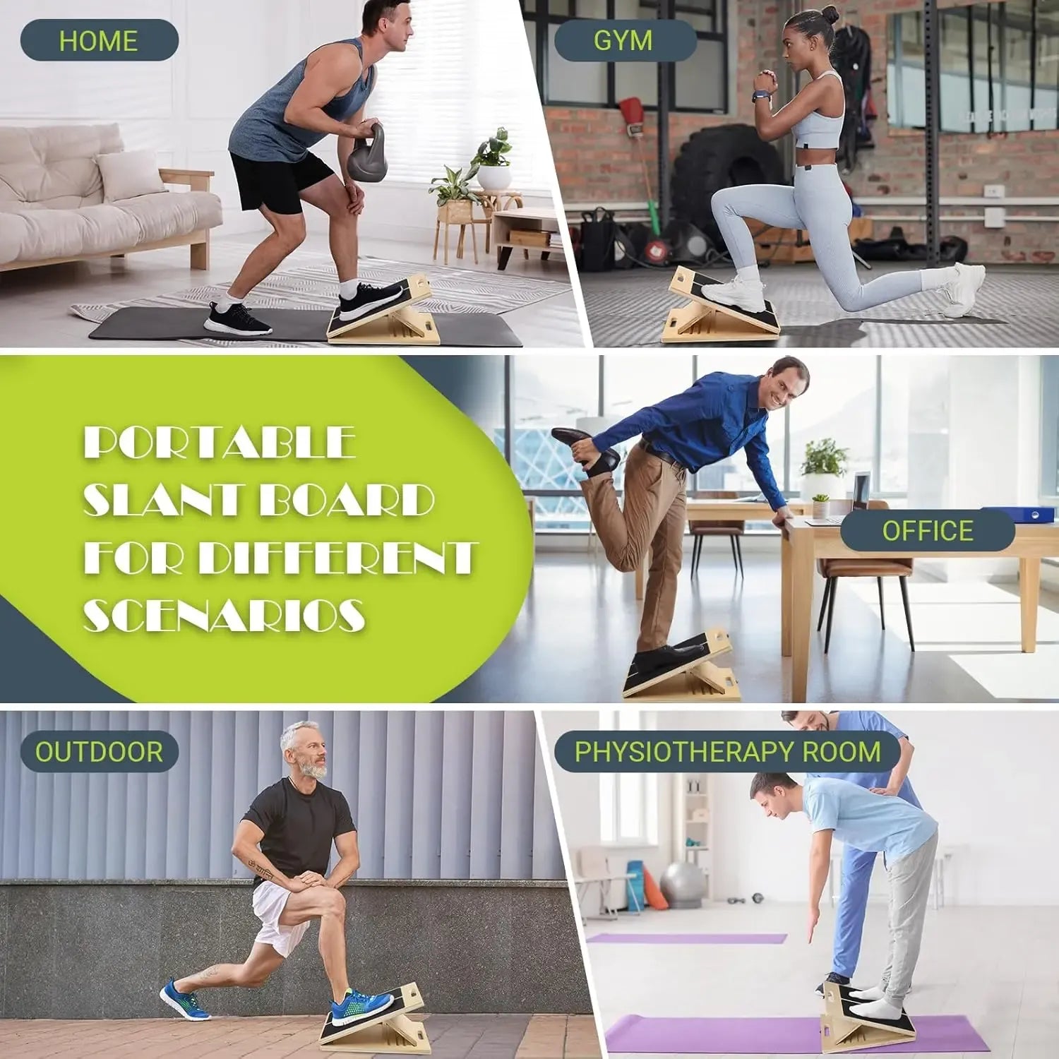 Portable Incline Board for Leg Exercise