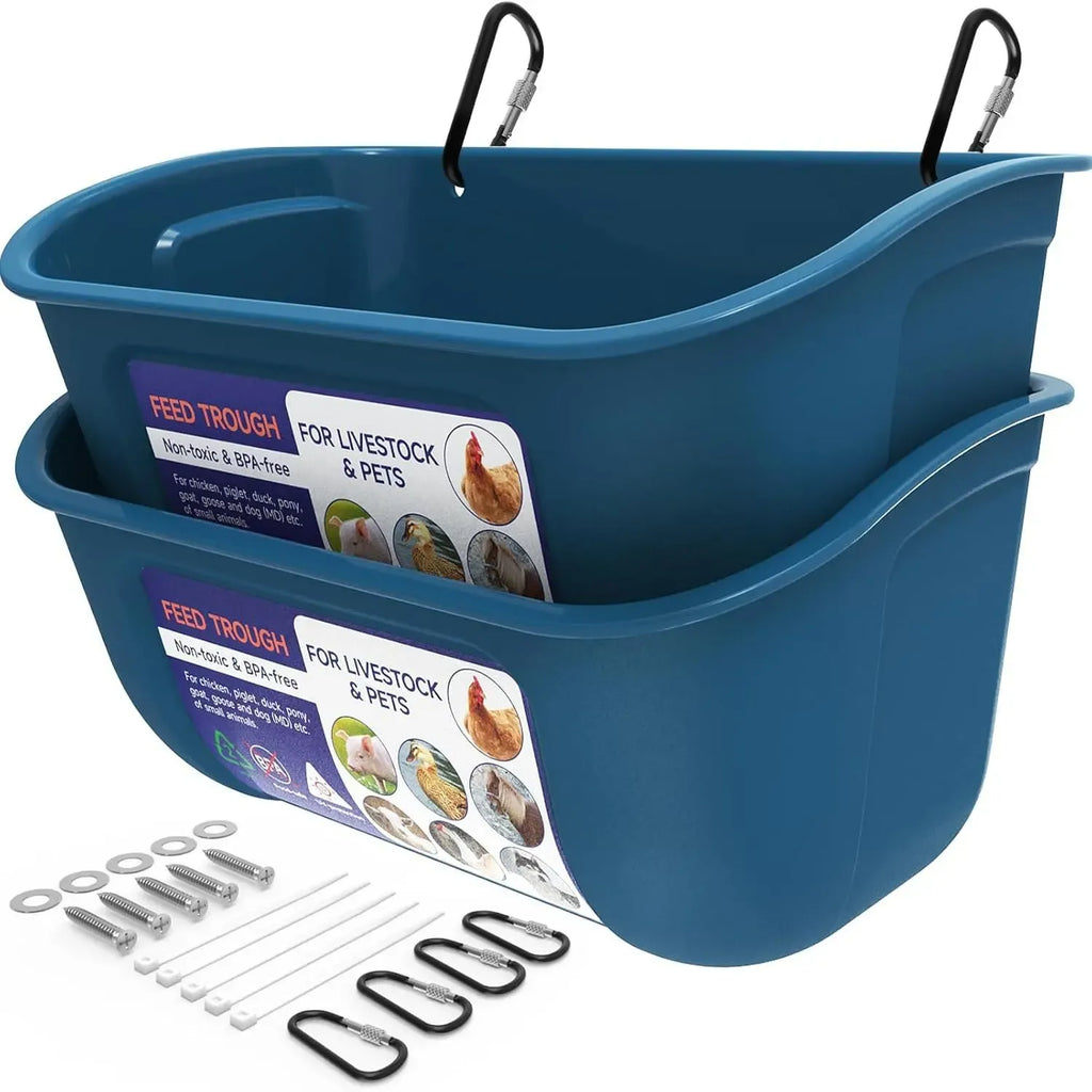4 Pack Livestock Feeder & Waterer