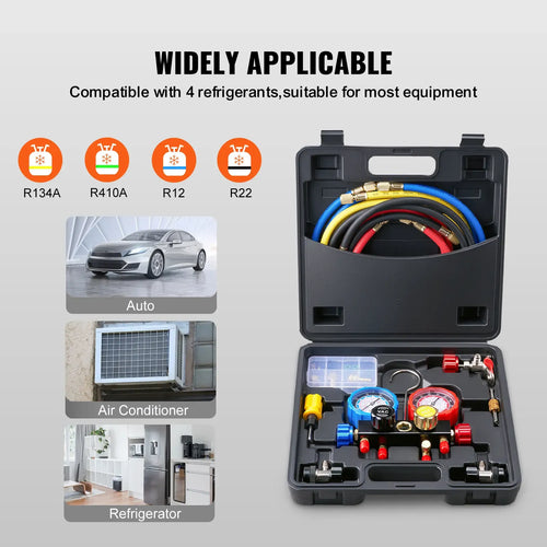 4 Way AC Manifold Gauge Set