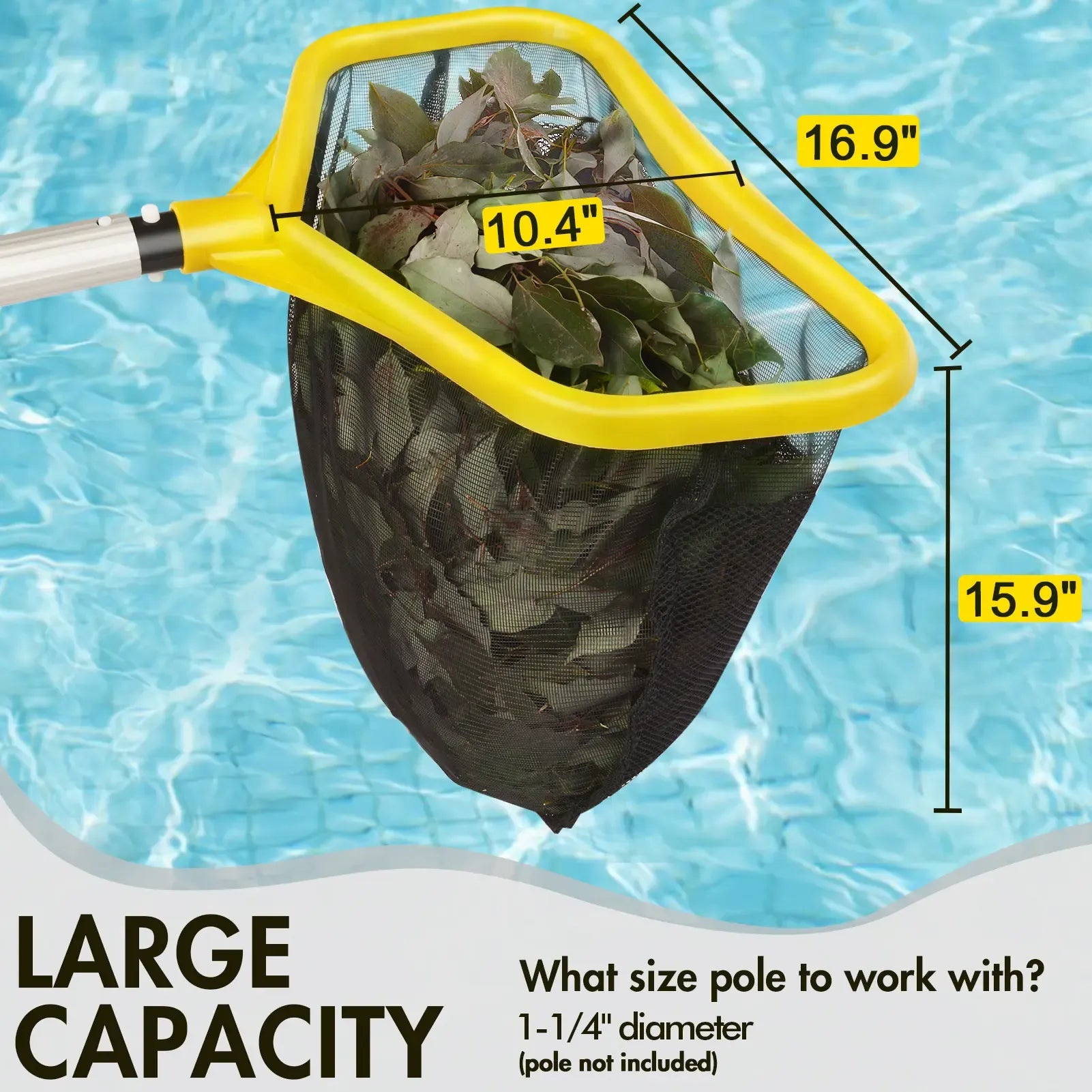 Large Capacity Pool Cleaning Net
