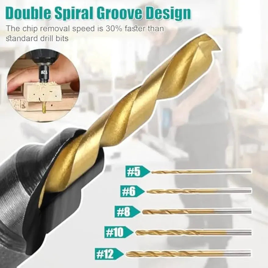 Professional Wood Drilling Countersink Kit