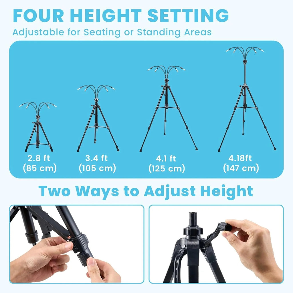 Adjustable Portable Outdoor Misting System