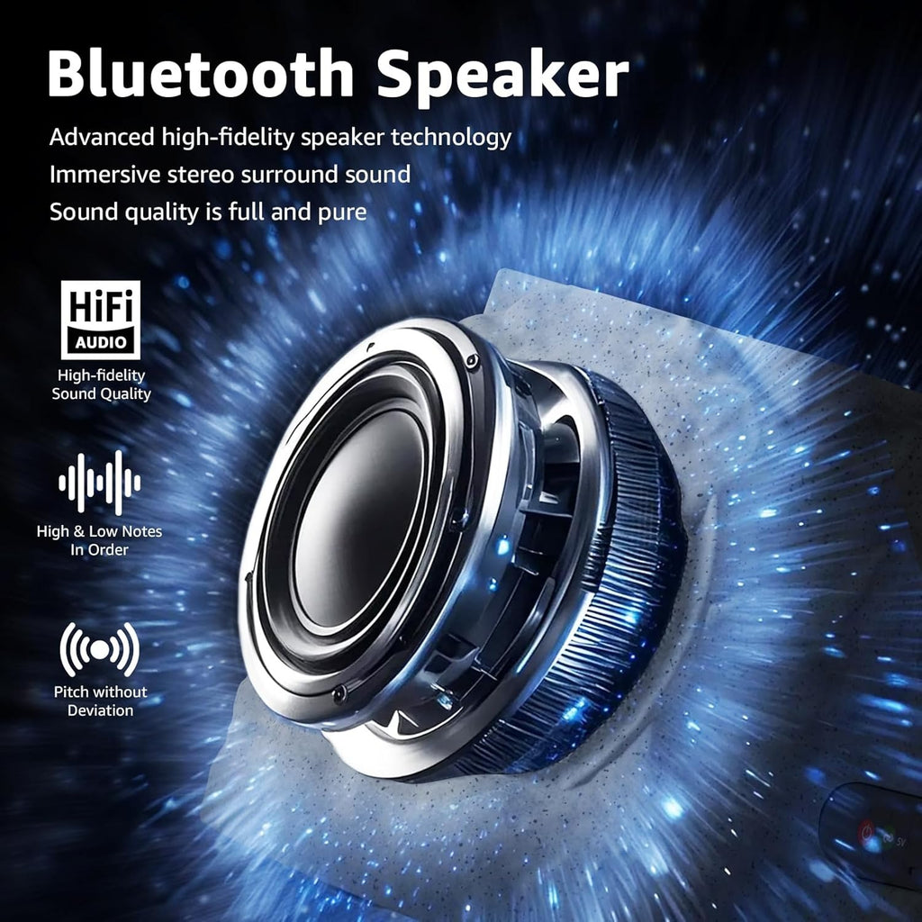 Outdoor Solar Stone Speakers Multi Sync & Light