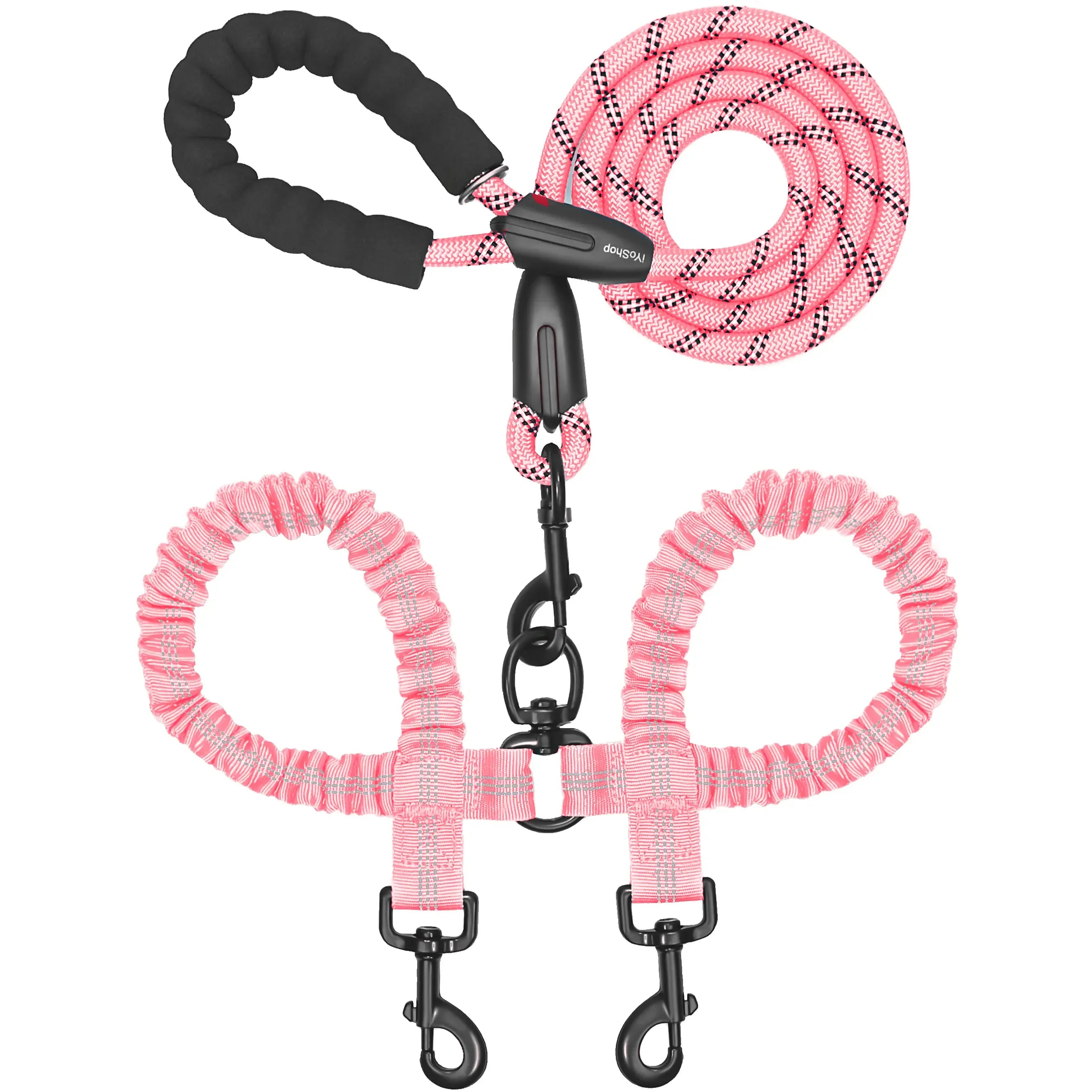 360° Swivel Dual Dog Leash