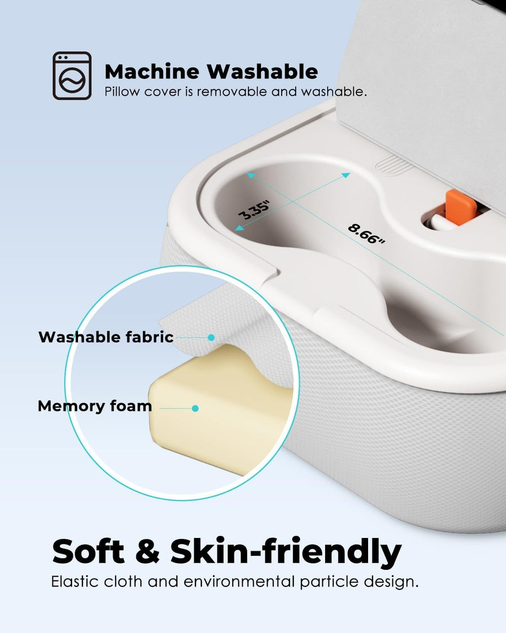 Bed Magnetic Tablet Pillow Holder with Cup Holder