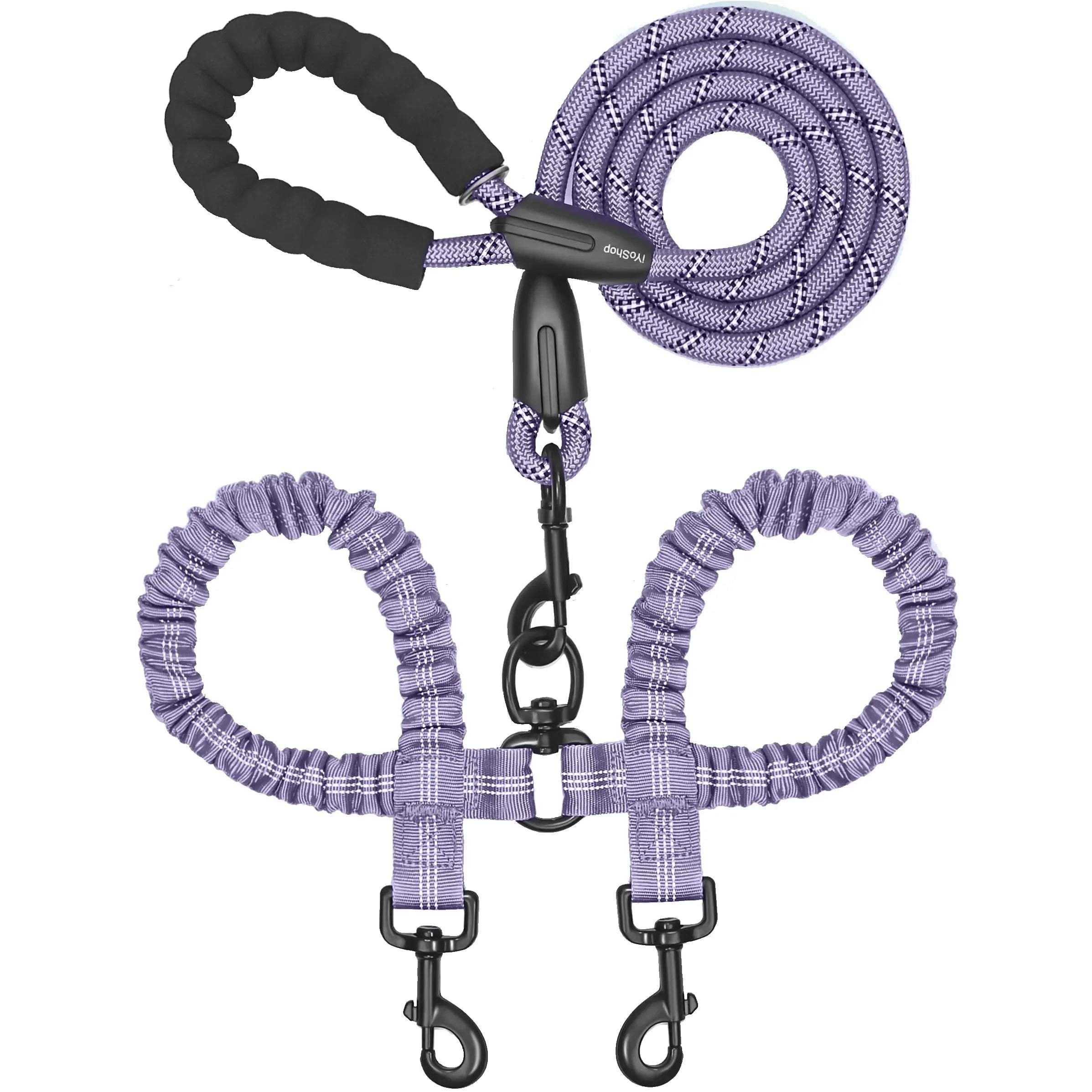 360° Swivel Dual Dog Leash