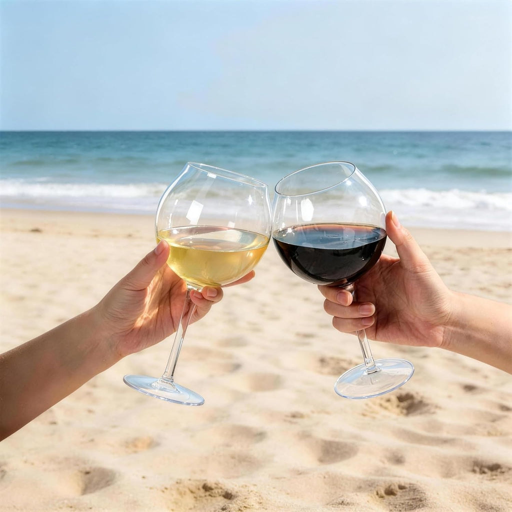2Pcs Floating Pool Wine Glasses with Sunflower Lids