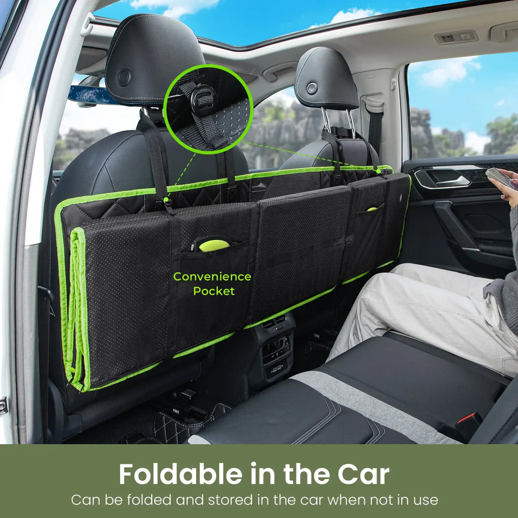 Non-Slip Pet Seat Cover with Mesh Window & Pocket🐕