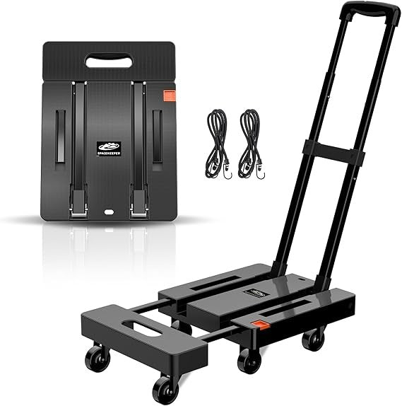500LB Folding Hand Truck with 6 Wheels