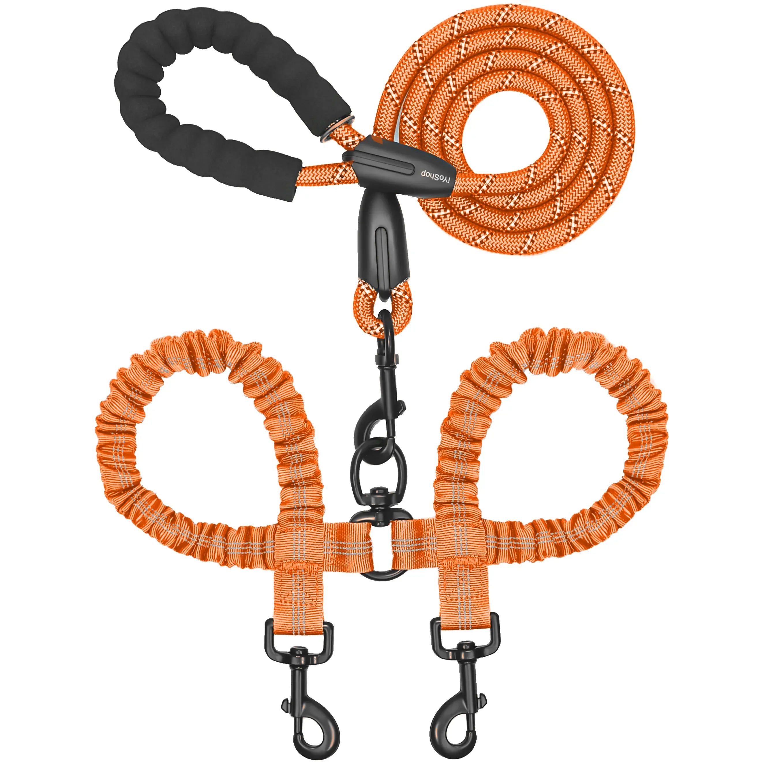 360° Swivel Dual Dog Leash