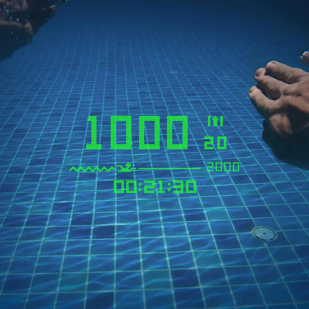AR Display Swim Goggles with Data Tracking