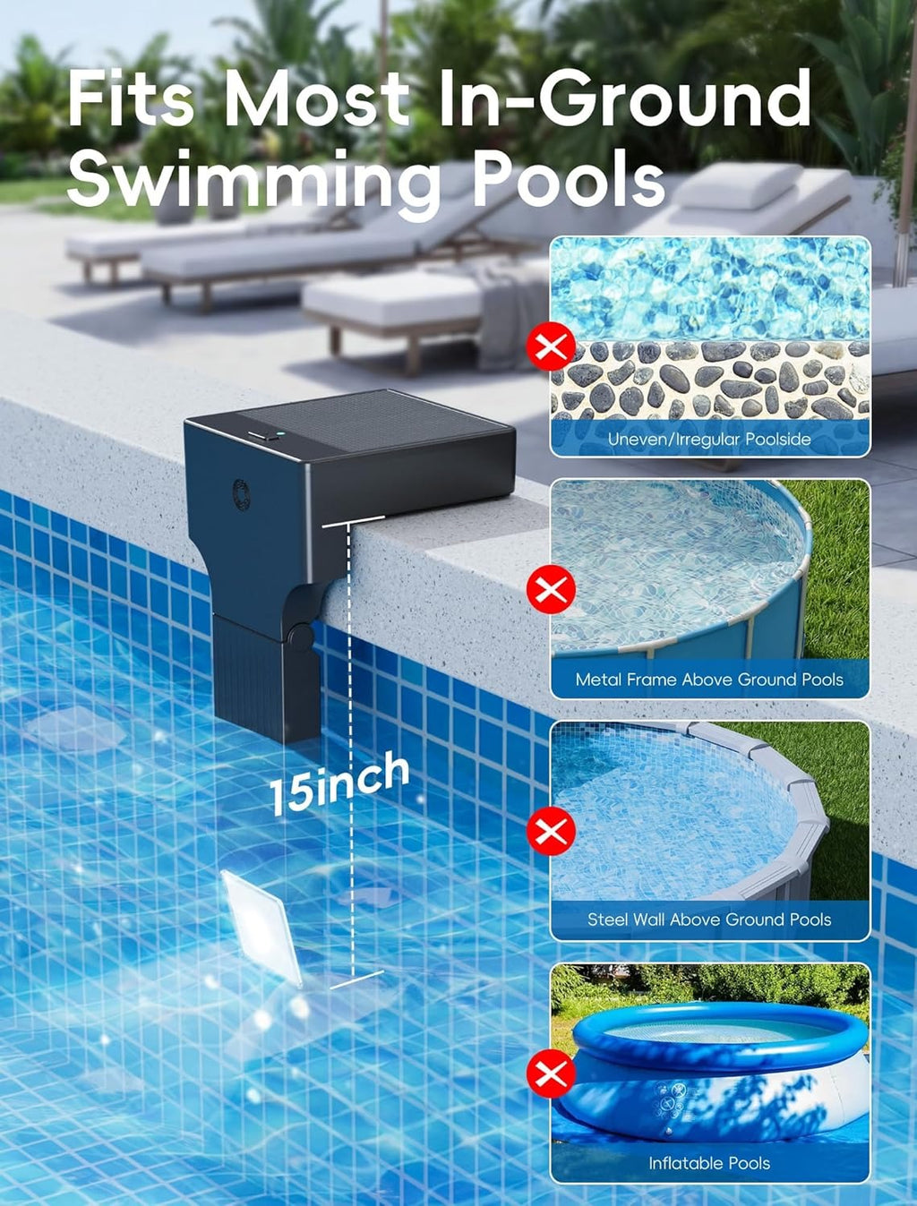 Solar RGB LED Underwater Pool Light