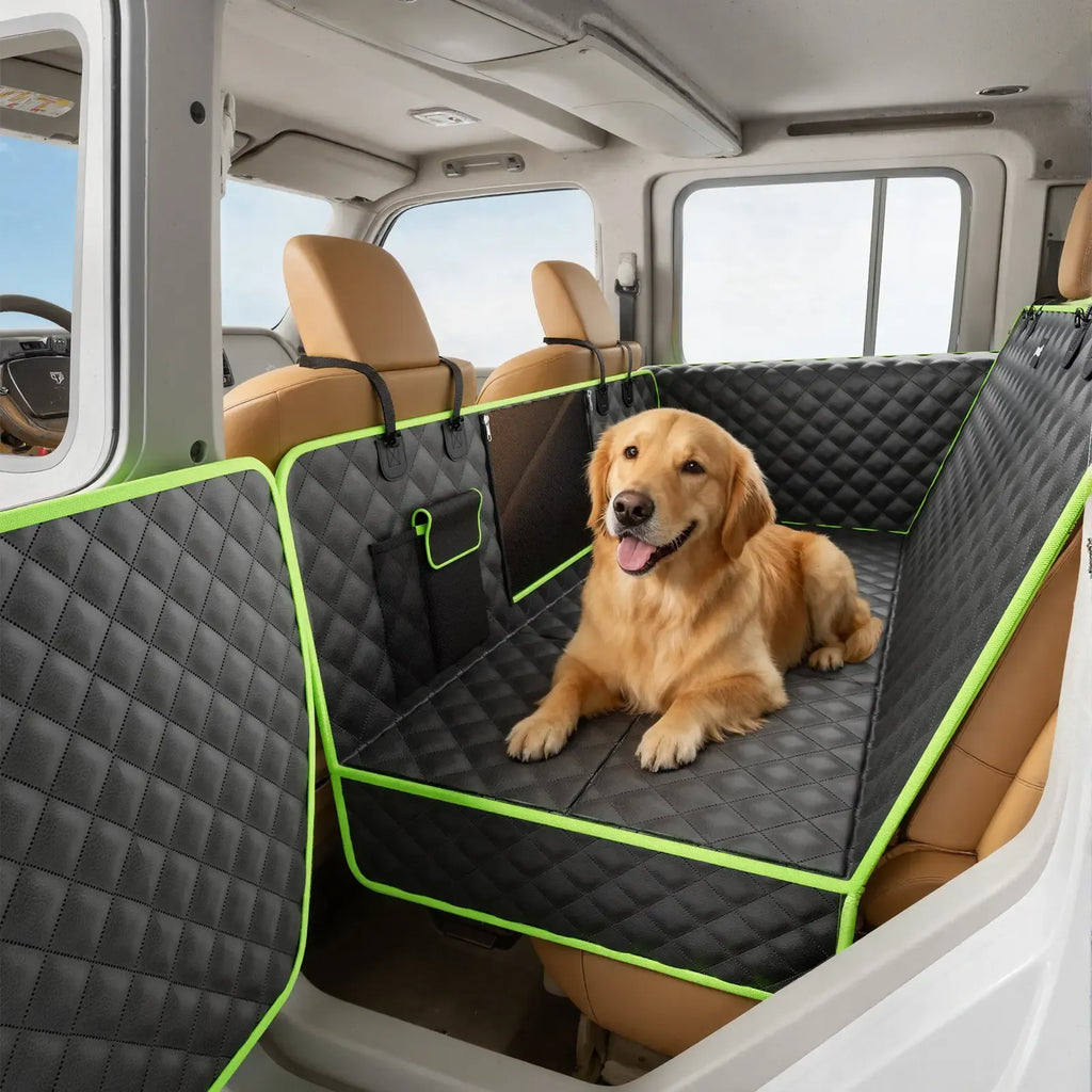 Non-Slip Pet Seat Cover with Mesh Window & Pocket🐕