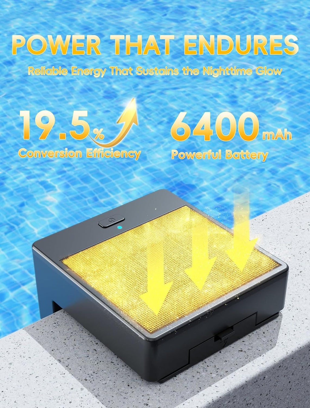 Solar RGB LED Underwater Pool Light