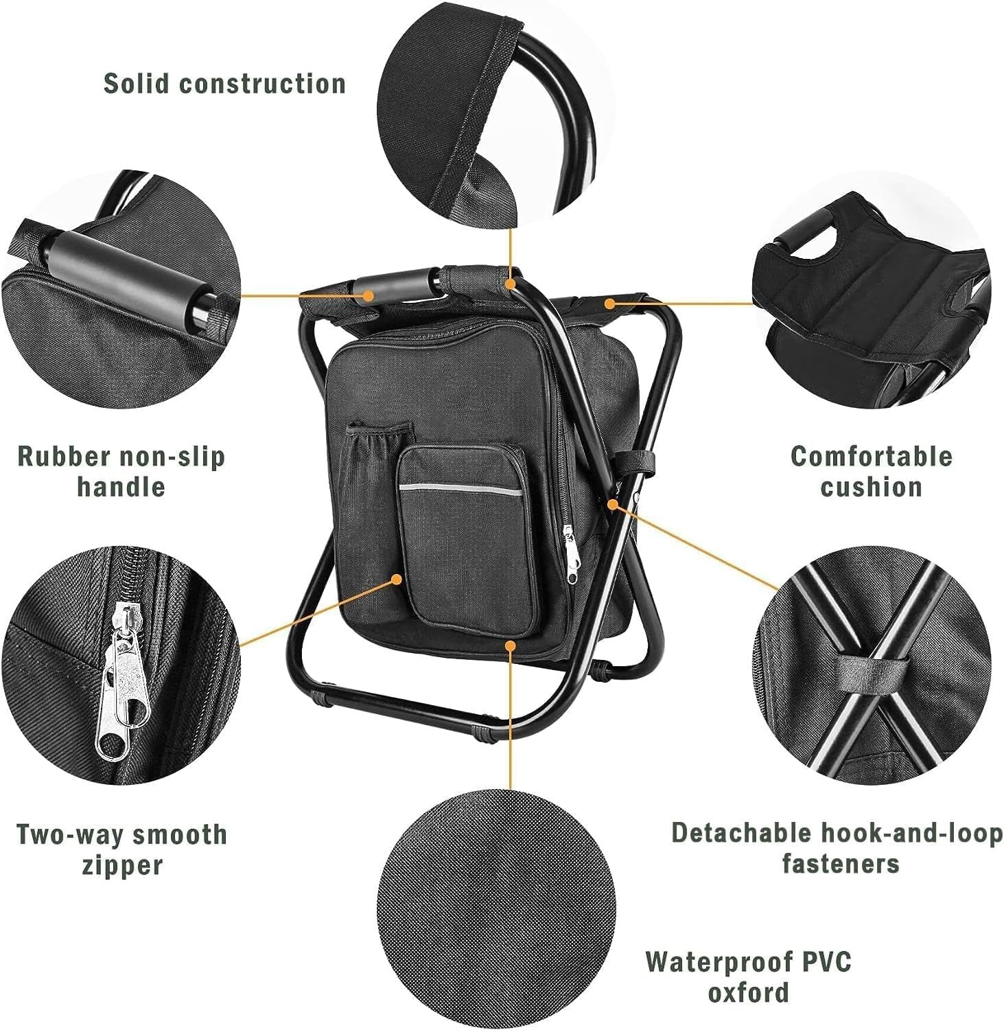 Portable Folding Fishing Cooler Chair
