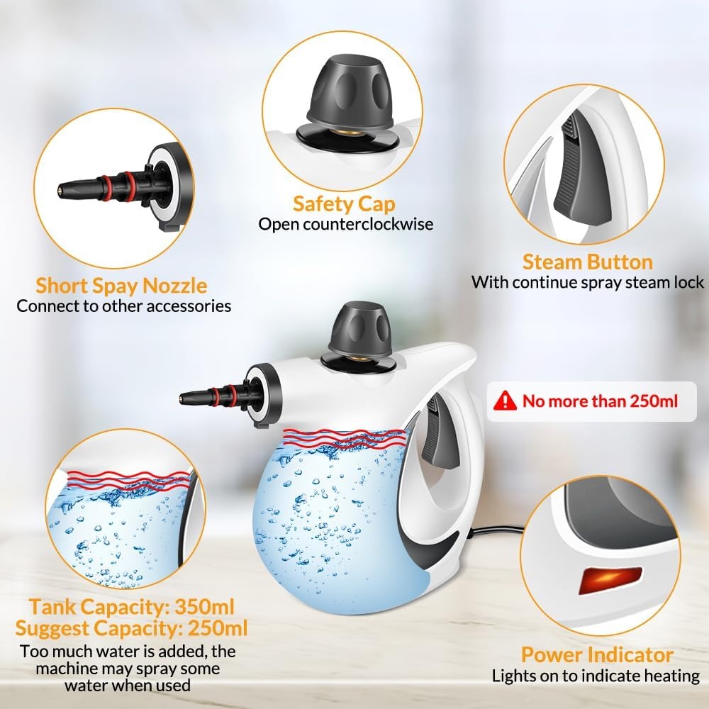 Handheld Pressurized Steam Cleaner