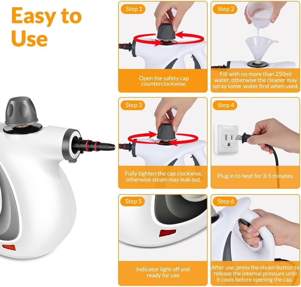 Handheld Pressurized Steam Cleaner