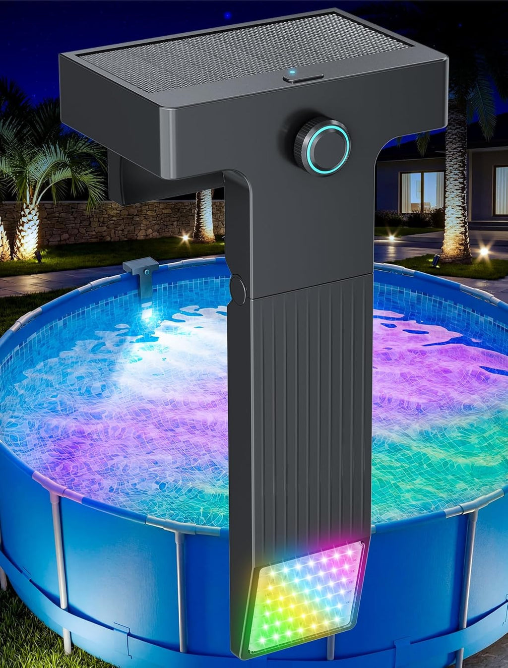 Solar RGB LED Underwater Pool Light