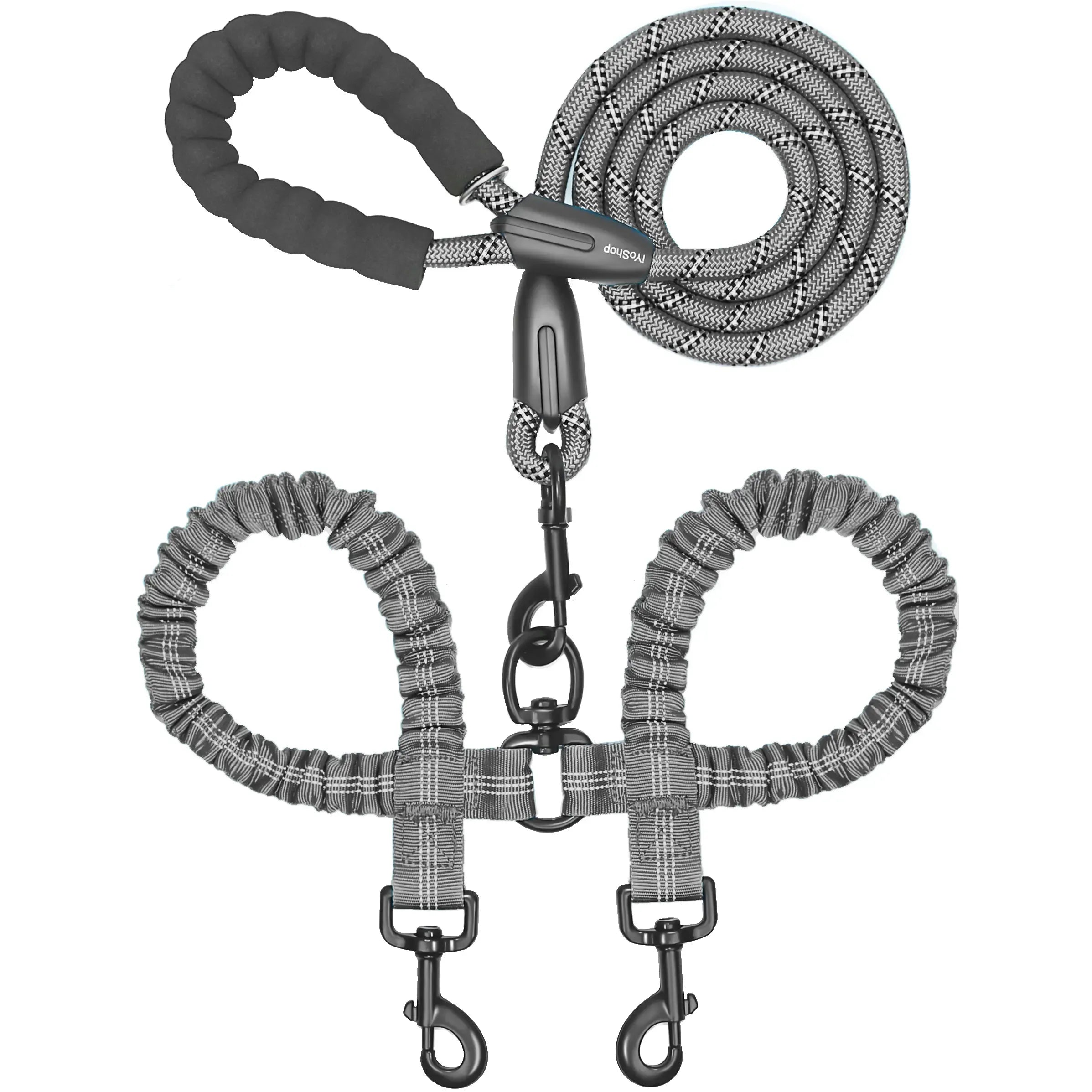 360° Swivel Dual Dog Leash