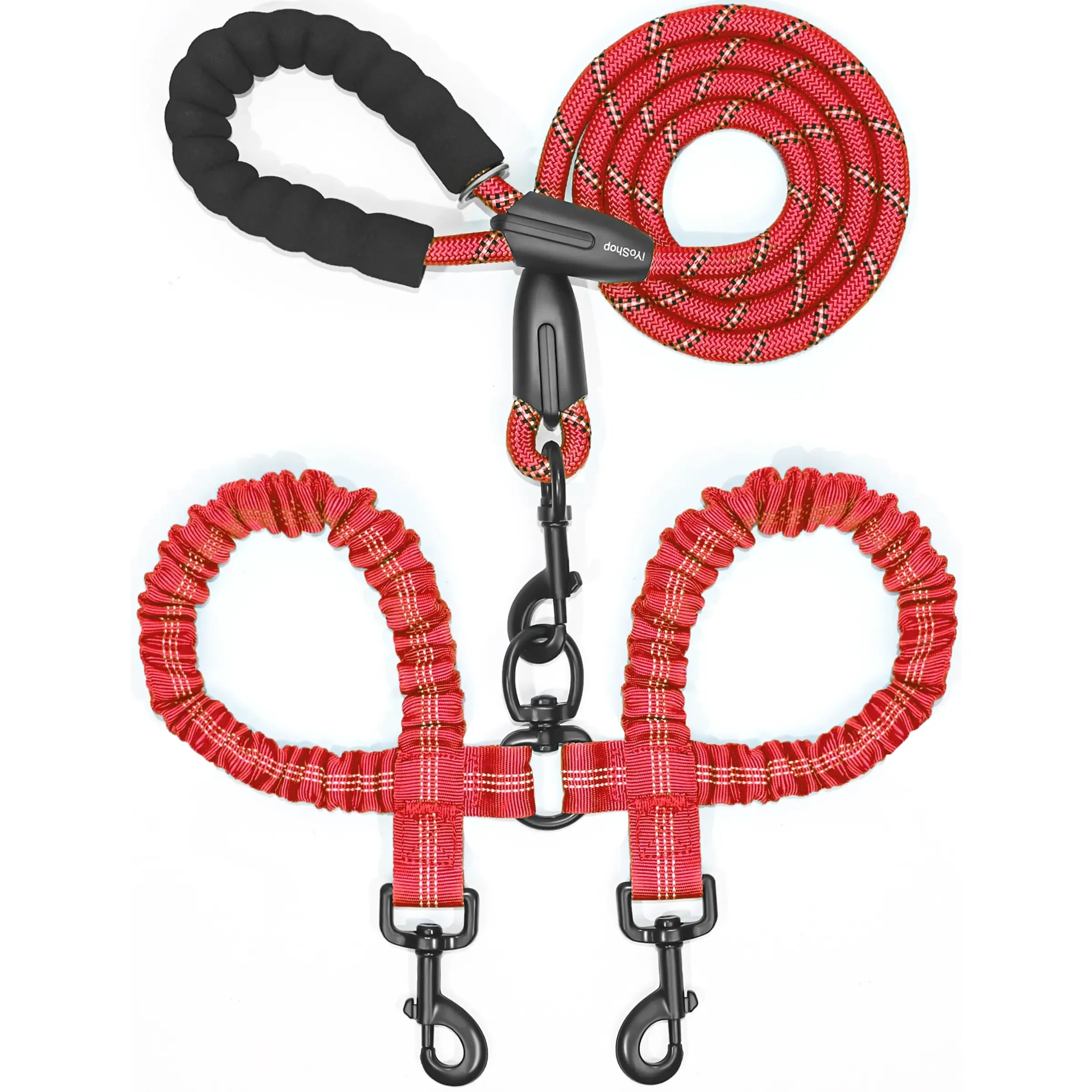 360° Swivel Dual Dog Leash