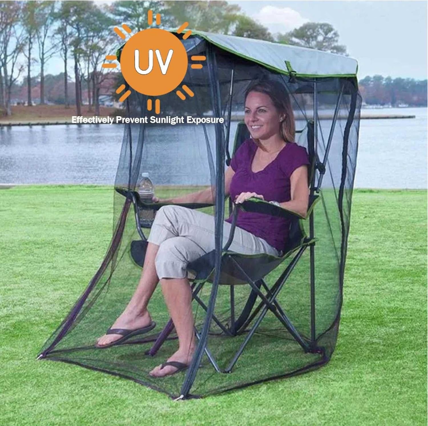 Outdoor Chair Mosquito Net Canopy