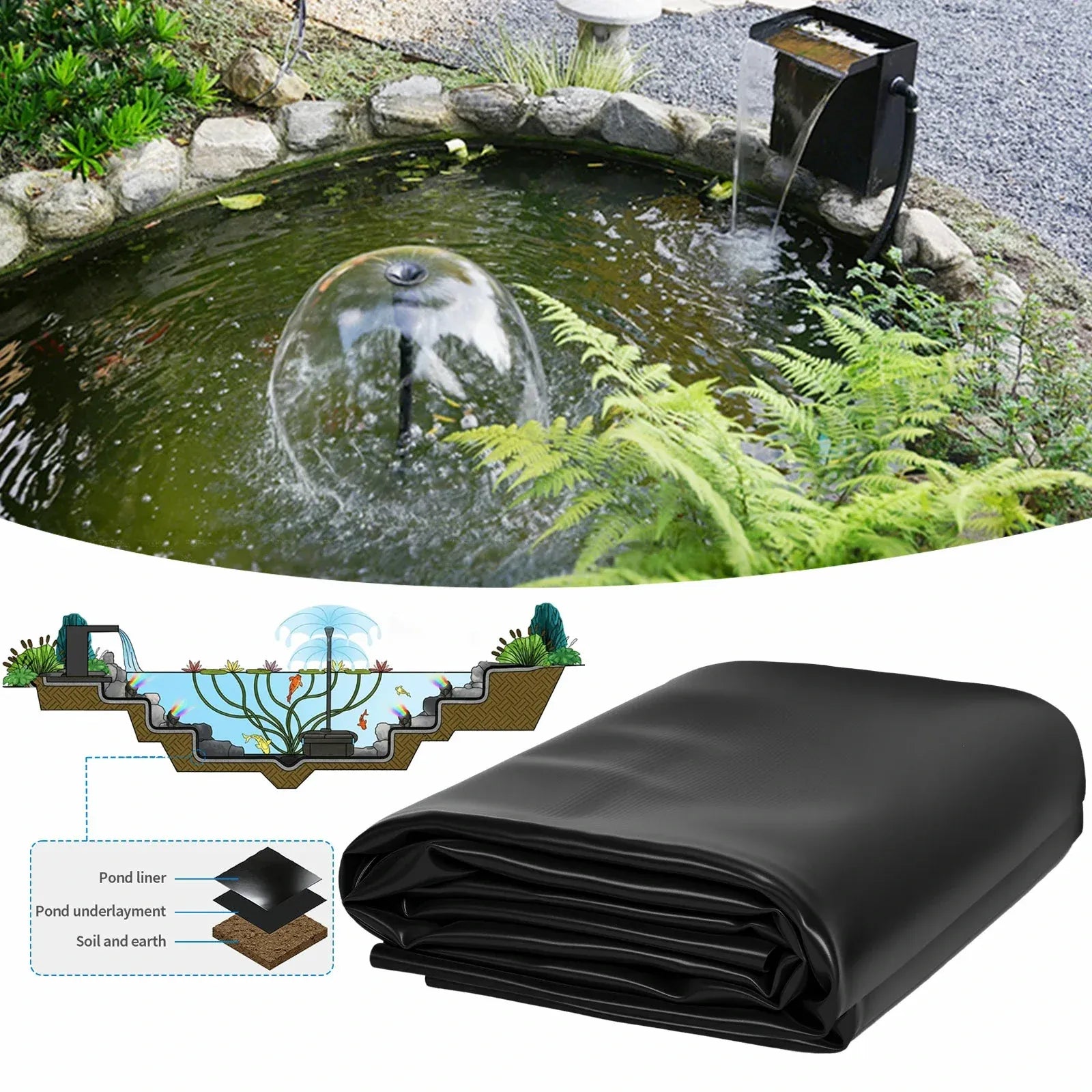 8W Solar Pond Filter with 3600mAh Battery
