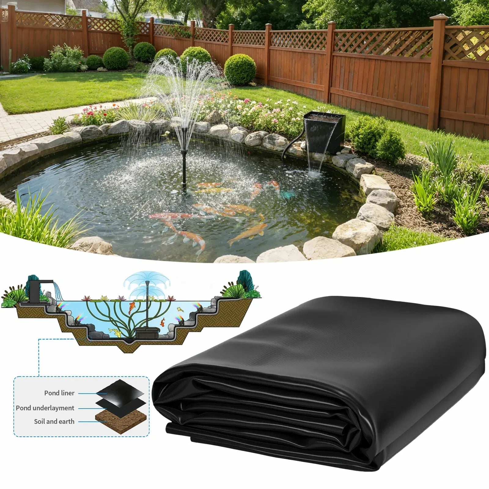 8W Solar Pond Filter with 3600mAh Battery