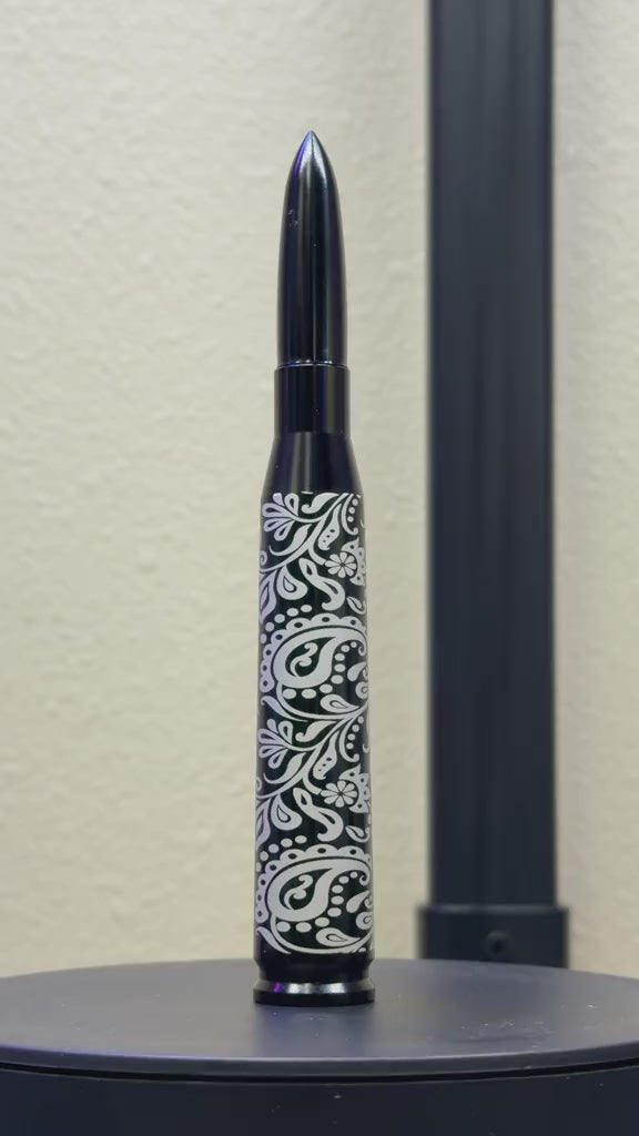 Custom Engraved Bullet Antenna (not real bullet)